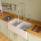 Alfi Brand 32" Decorative Lip Apron Dbl Bowl Fireclay Farmhouse Kitchen Sink, WHT AB539-W - alternate 1